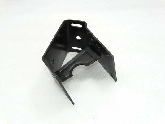 Black engine foundation mounting plate bracket with mounting holes