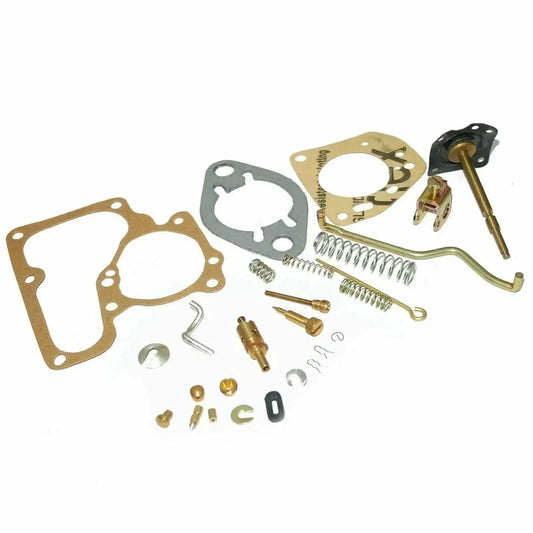Carburetor repair kit with gaskets, springs, jets, and brass parts
