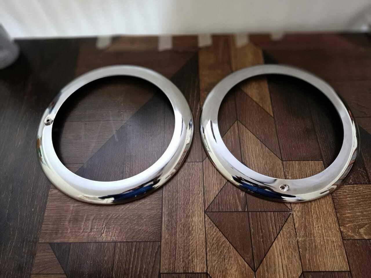 Chrome exterior headlight rim rings (pair)