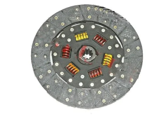 Clutch driven plate disc assembly with riveted friction surface and splined center