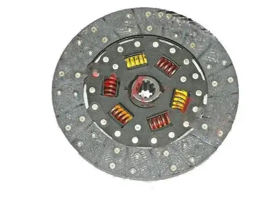 Clutch driven plate disc assembly with riveted friction surface and splined center