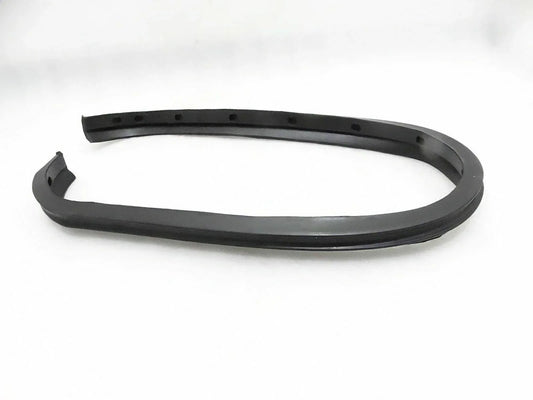 Black dashboard rubber trim strip with mounting holes