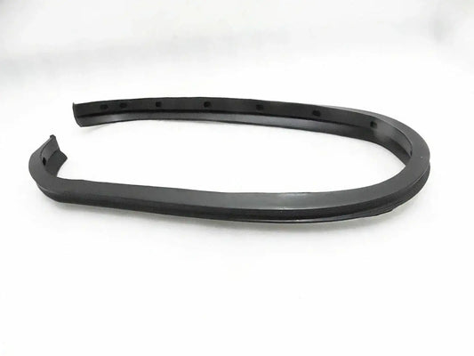 Black dashboard rubber trim strip with mounting holes