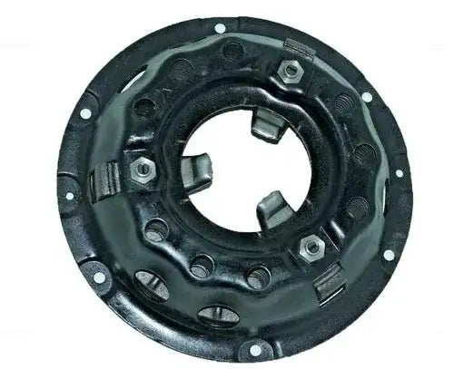 Clutch pressure plate assembly circular metal disc with mounting bolts