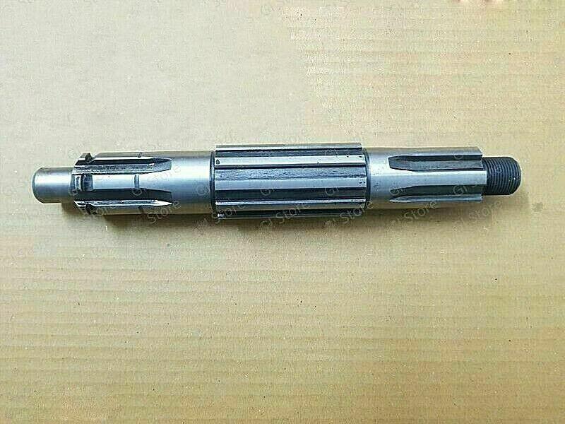 Transmission main shaft T90, metal cylindrical drive shaft with splined end