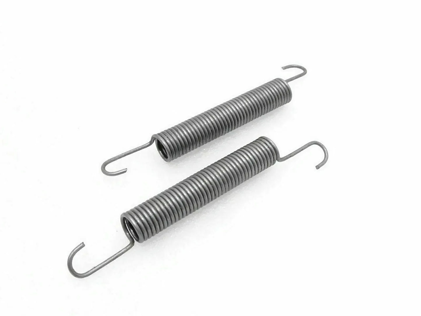 Brake and clutch pedal return springs, twin coil metal with hooked ends