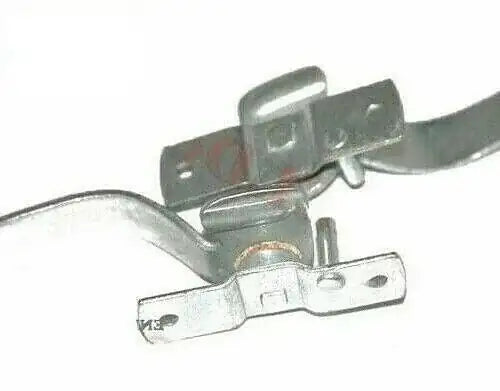 Metal windshield center latch frame bracket with mounting hardware