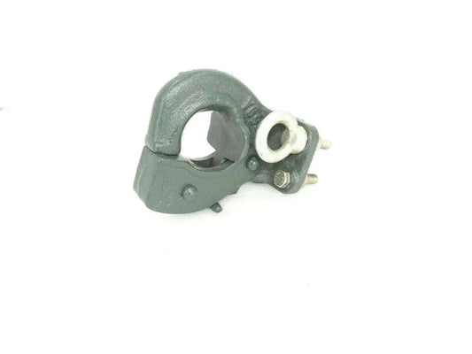 Olive gray metal military towing hook with mounting pin