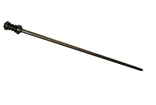 Steering worm and column shaft assembly—metal shaft with threaded end