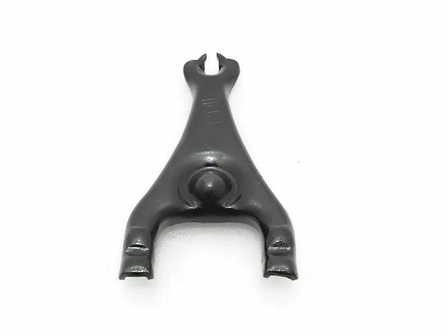 Metal clutch control fork unit with pivot ball, dark finish