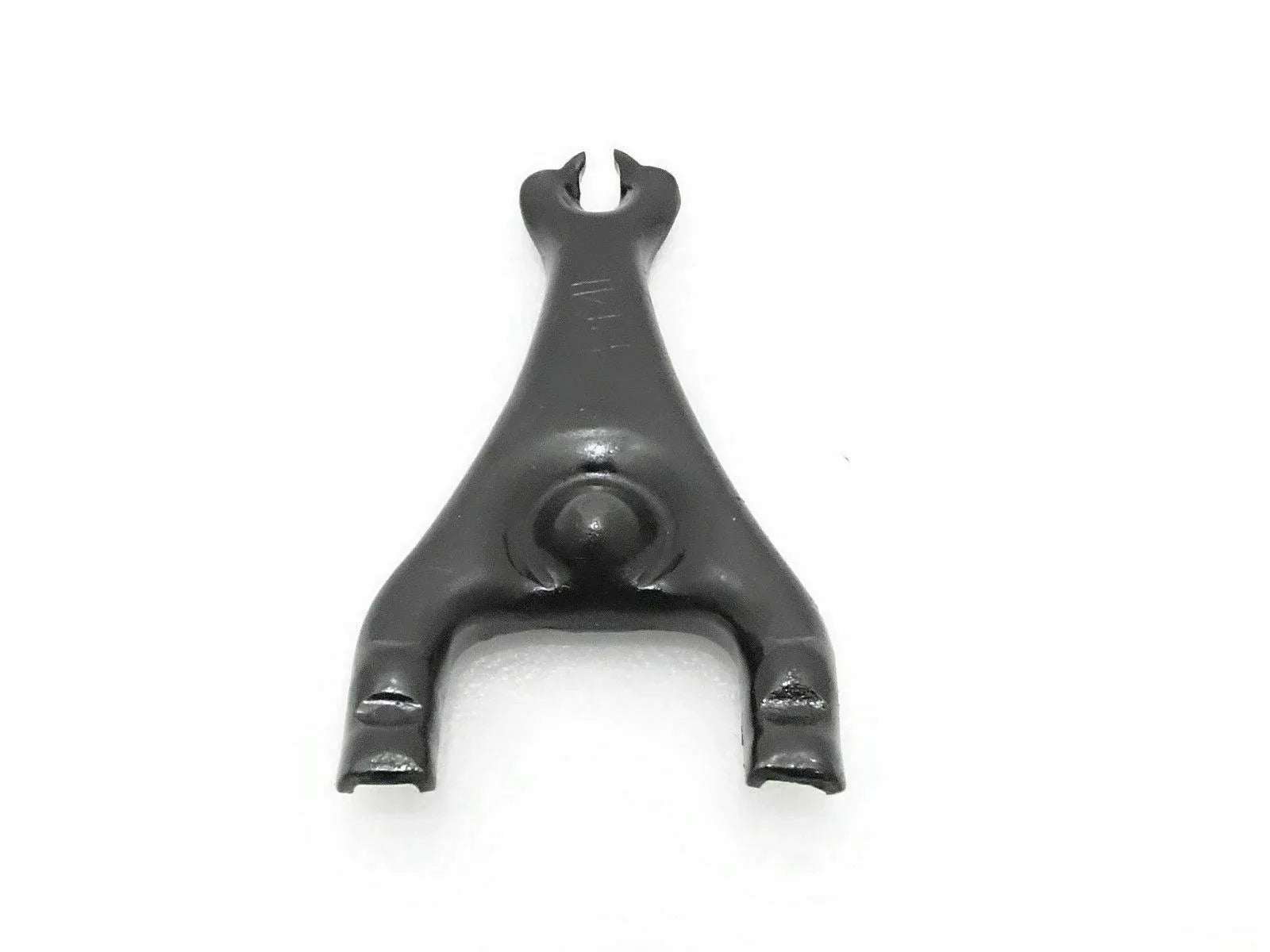Metal clutch control fork unit with pivot ball, dark finish
