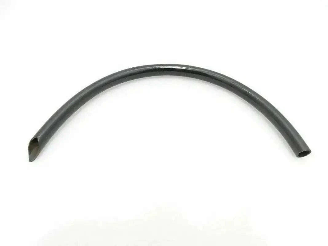 Curved black air intake hose with end fittings