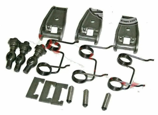 Clutch pressure repair kit parts set with springs, brackets, bolts and pins