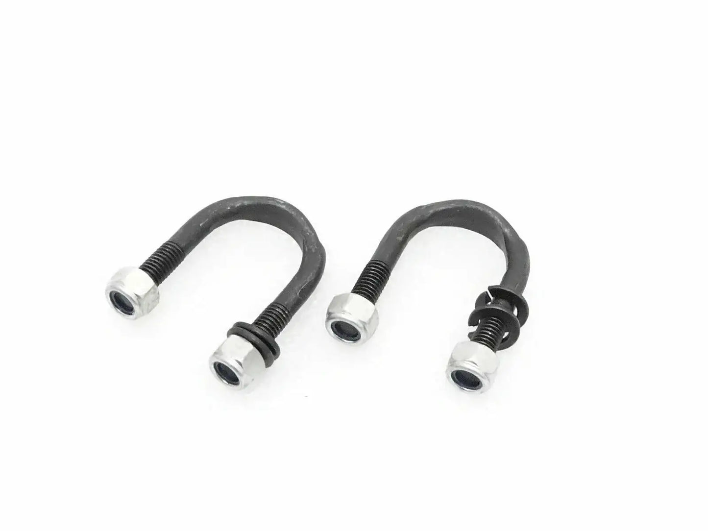 WILLYS Jeep shaft U-bolt pair with nuts, black steel