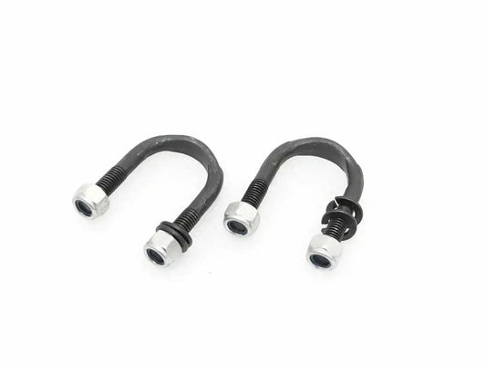 WILLYS Jeep shaft U-bolt pair with nuts, black steel