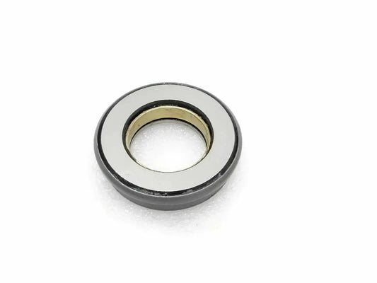 Clutch throw outer bearing with dark metal outer ring and brass inner race