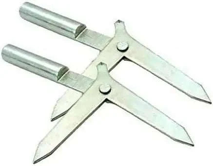 2pcs Set Of Round Bar Finder Head Dia 3/8 Double End Mechanical Center Finder - StellerGear