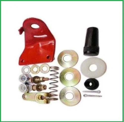 MF tractor hand accelerator kit including red lever, springs, and mounting hardware for easy installation