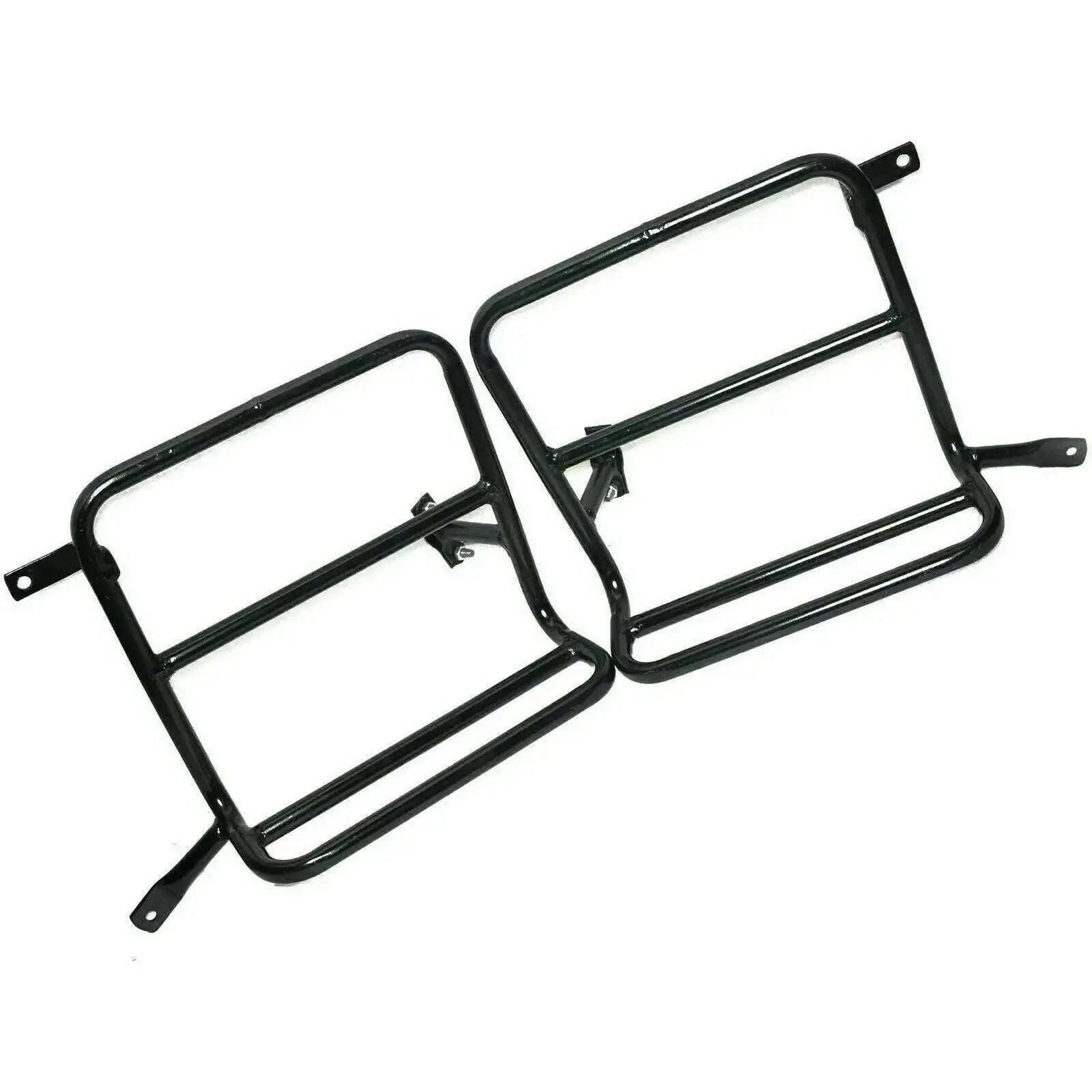 Military Pannier Fitting Frame Set Black FOR Royal Enfield Classic 500cc - StellerGear
