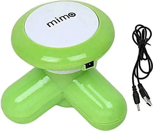 Mimo Portable Full Body Vibration Massager in blue and white.