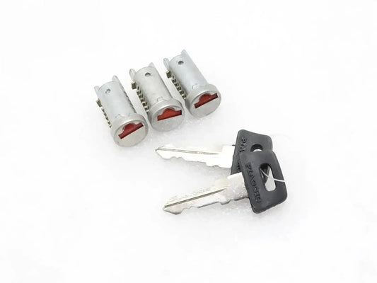 VESPA STEERING/TOOL BOX & SEAT LOCK BARREL SET OF 3 WITH 2 KEYS PX T5 LML NV - StellerGear