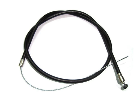 Vintage BSA Gold Star decompressor cable with black housing and metal end fittings