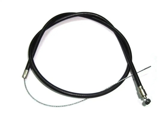 Vintage BSA Gold Star decompressor cable with black housing and metal end fittings