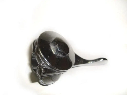 Chromed left-hand air lever for BSA with dark mounting base