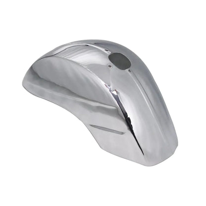 Chrome plated front mudguard for bikes, durable metal, prevents mud splashes on the road