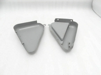 Raw Steel Side Panels covers for Norton Commando side panels, designed for aftermarket customization