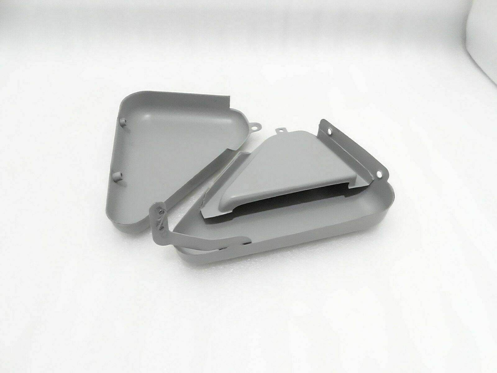 Raw Steel Norton Commando side panels covers for custom motorcycle projects
