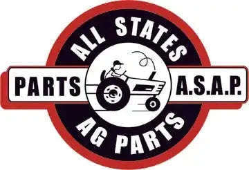 Circular AG parts logo patch with tractor icon and text ring