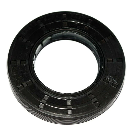 Front differential left oil seal, round black rubber with metal lip