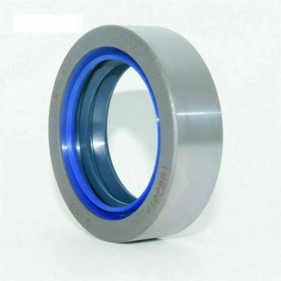Oil seal with blue inner lip and gray outer ring