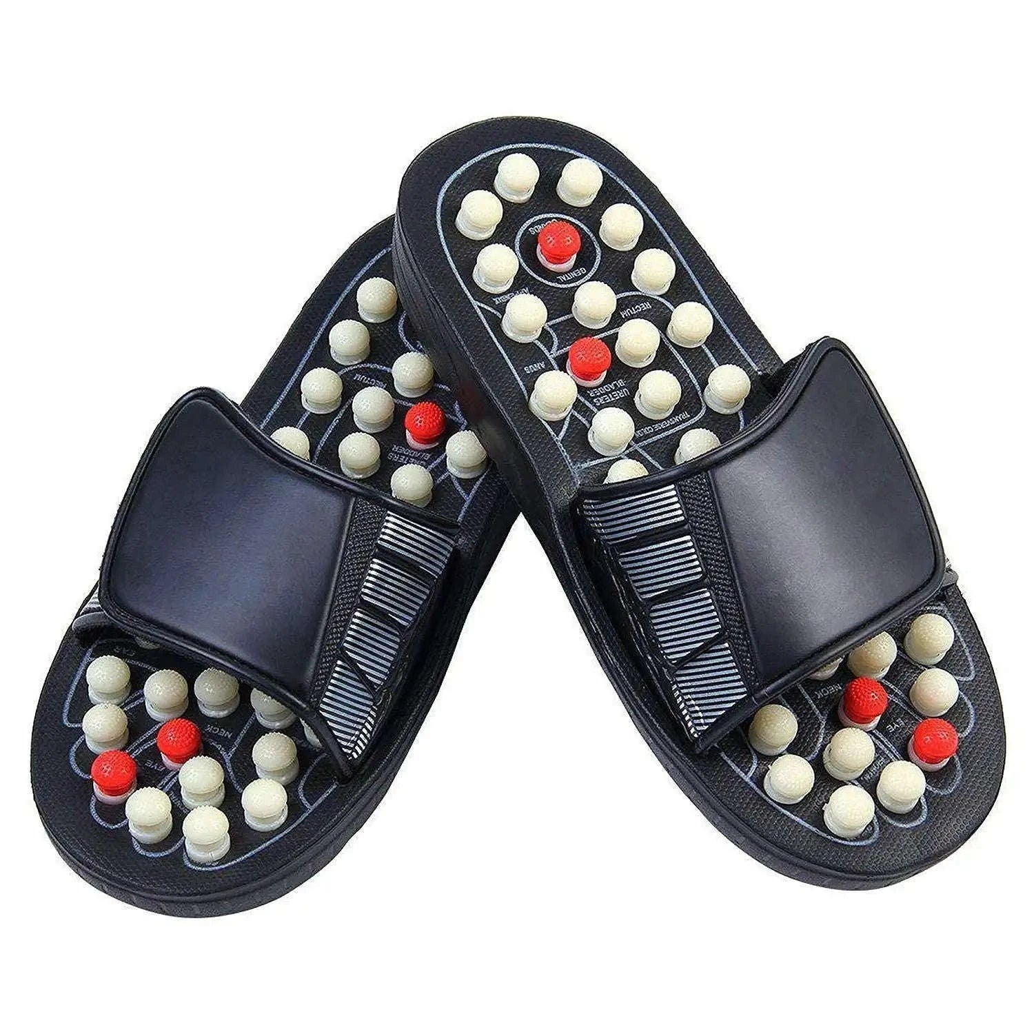 Paduka slippers designed for good blood pressure, available in various sizes.