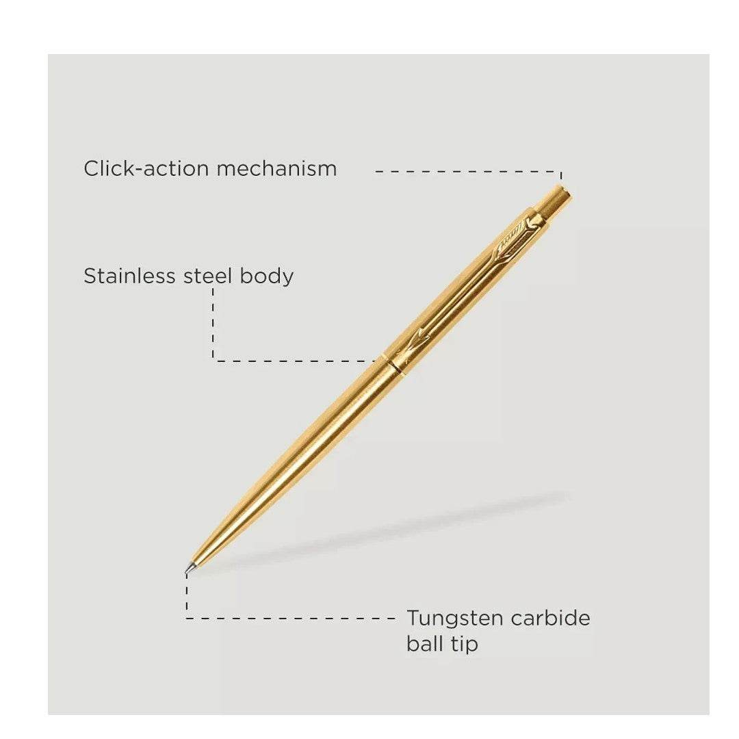 Parker Classic Gold Gold Trim Ball Pen - StellerGear
