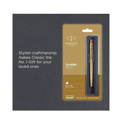 Parker Classic Gold Gold Trim Ball Pen - StellerGear