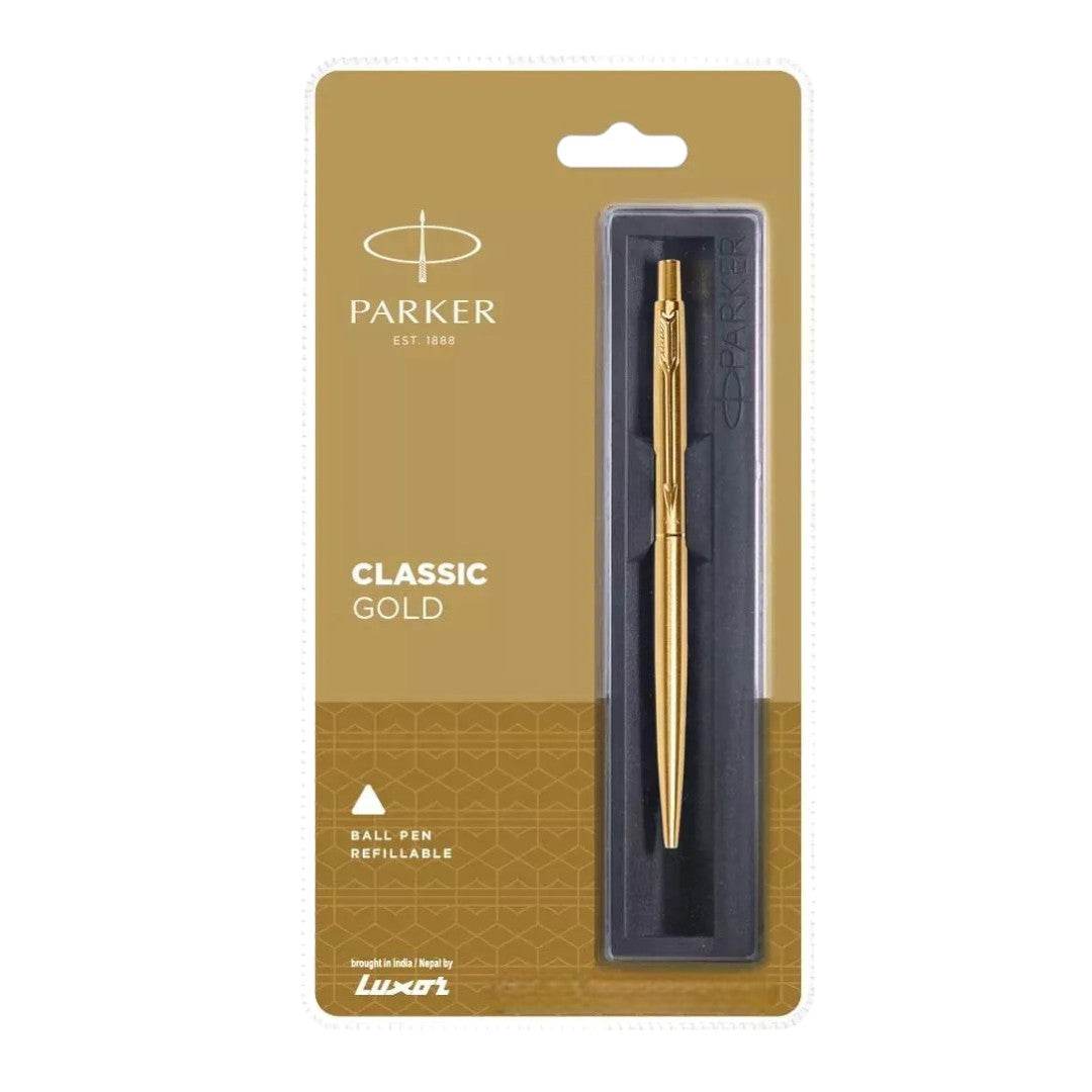 Parker Classic Gold Gold Trim Ball Pen - StellerGear