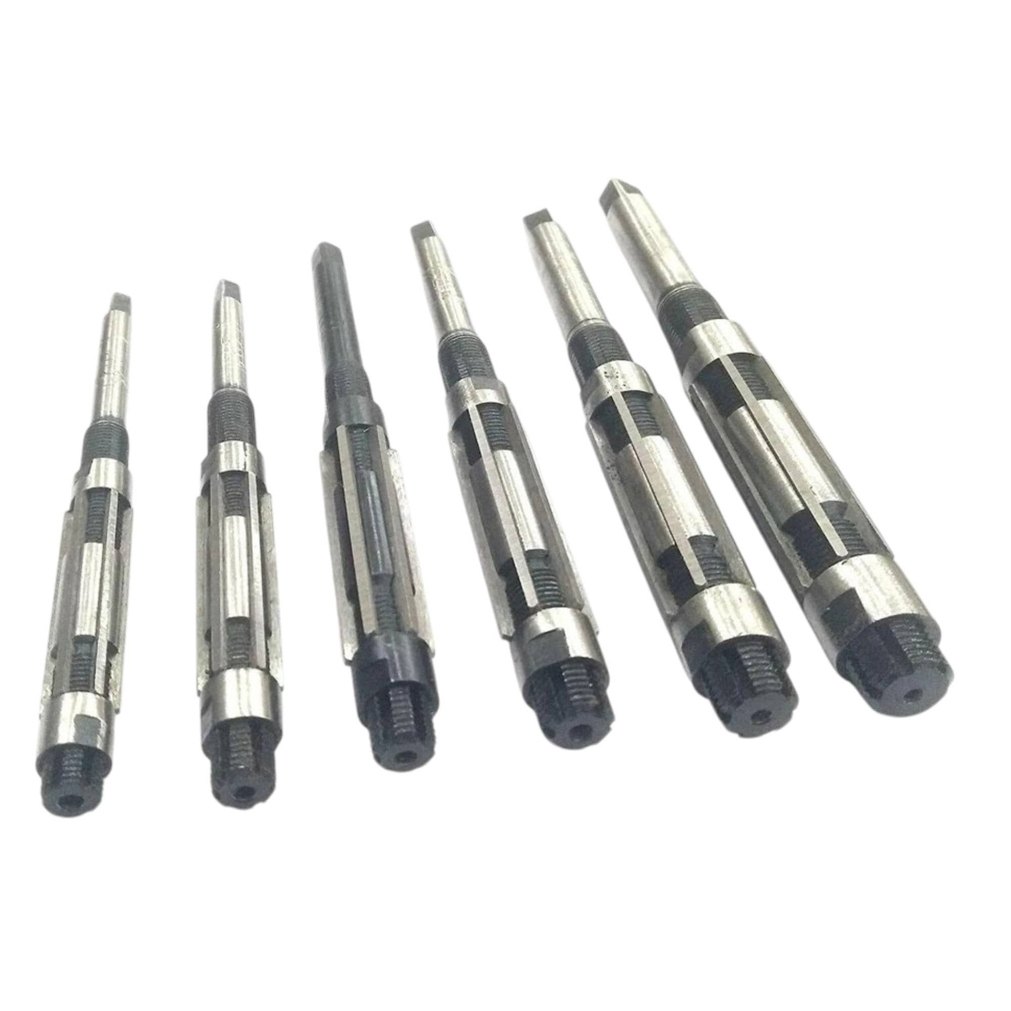 Hand reamer set of 8 adjustable metal reamers with dark handles