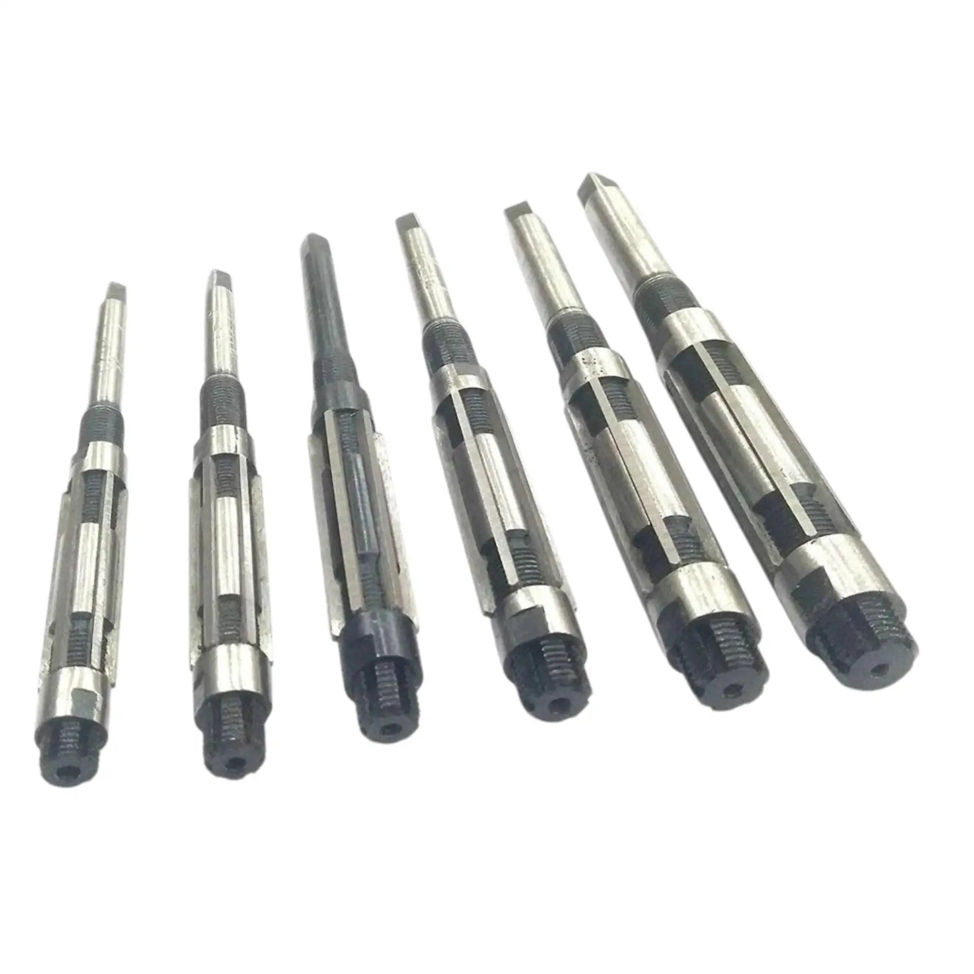 Hand reamer set of 8 adjustable metal reamers with dark handles