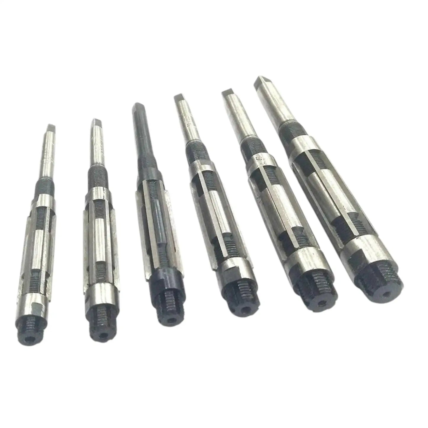 Hand reamer set of 8 adjustable metal reamers with dark handles