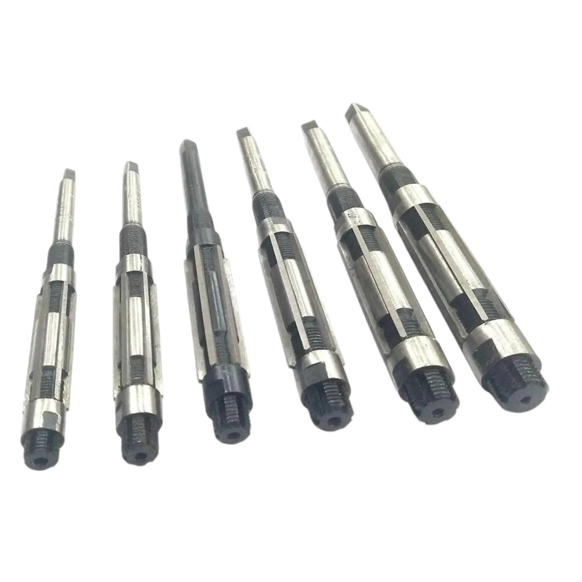 Hand reamer set of 8 adjustable metal reamers with dark handles