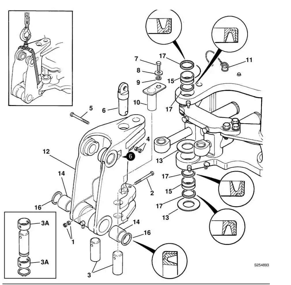 JCB backhoe pin and bush kit, durable steel components for effective machinery operation and maintenance