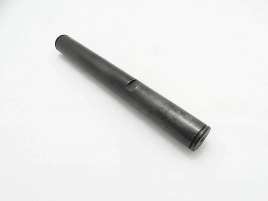 Dark metal cylindrical pin with through-hole, single piece