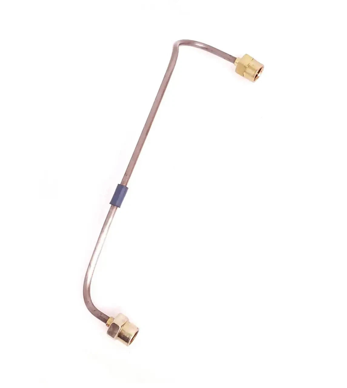 Fuel injection pipe with brass fittings and blue connector band