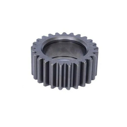 Planetary gear with internal bore and interlocking teeth, dark metal