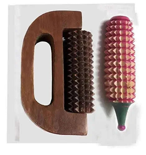 Pointed D-Roller Karela Massager for acupressure therapy.