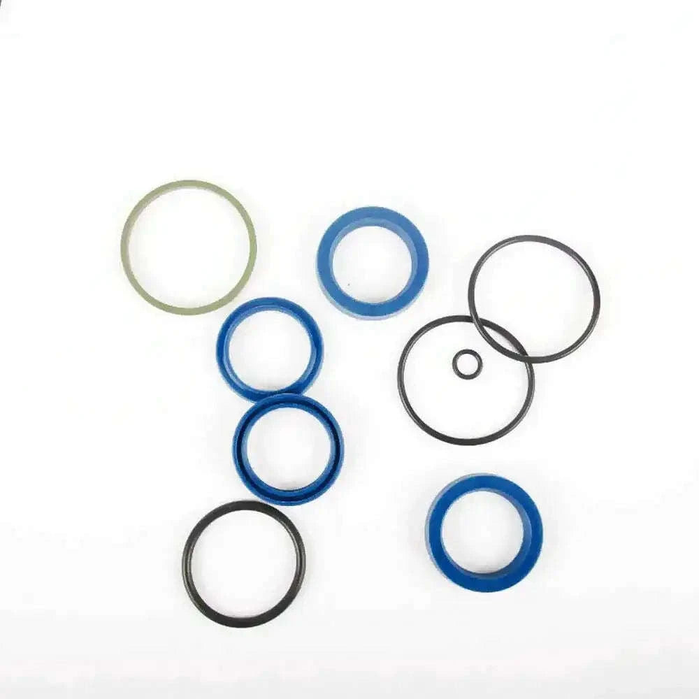 Power steering cylinder seal kit with blue and black O-rings