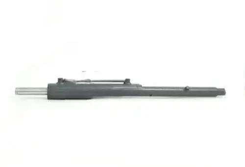 Hydraulic power steering cylinder with metal rod and dark housing