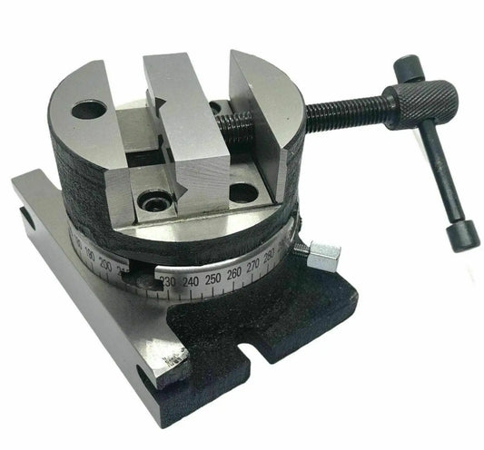 3"80 MM PRECISION ROTARY TABLE WITH 80 MM ROUND VICE VISE FIXING T-NUTS BOLTS - StellerGear